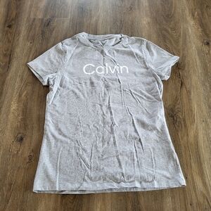 Calvin Klein Performance Stretch Tshirt Top Gray Medium
